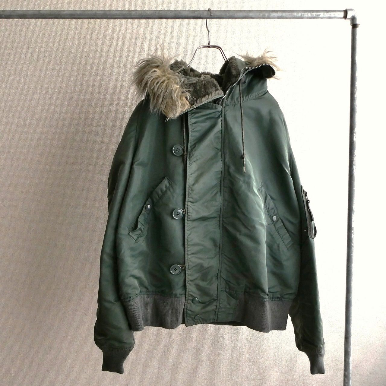 90's ALPHA INDUSTRIES N-2B flight jacket made in USA - メルカリ