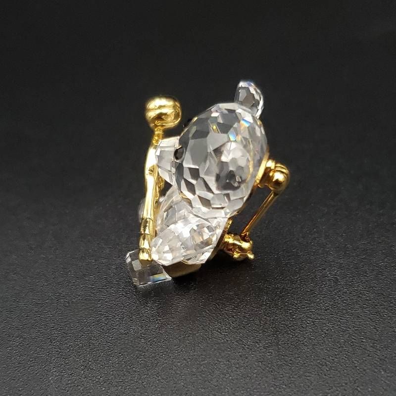 美品 SWAROVSKI Crystal Memories スワロフスキー ブローチ ベア 熊