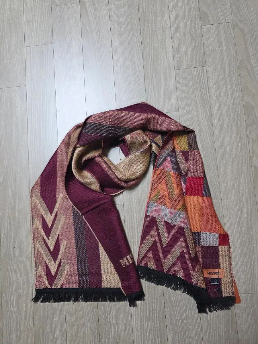 ミッソーニ パータン ウール マフラー
