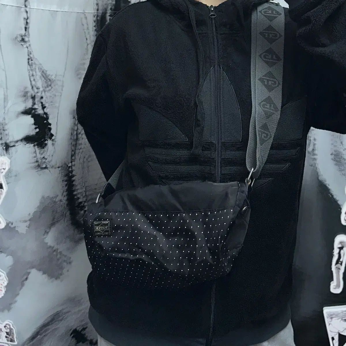 吉田ポーター ドット パータン クロスバック