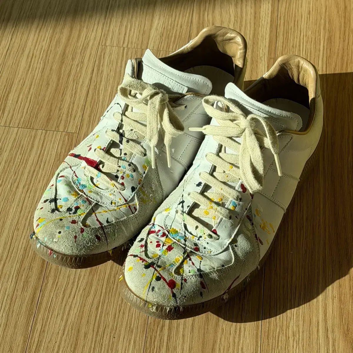 42 メゾンマルジェラ ペイント ドロップ ドイツ軍 スニーカー - メルカリ