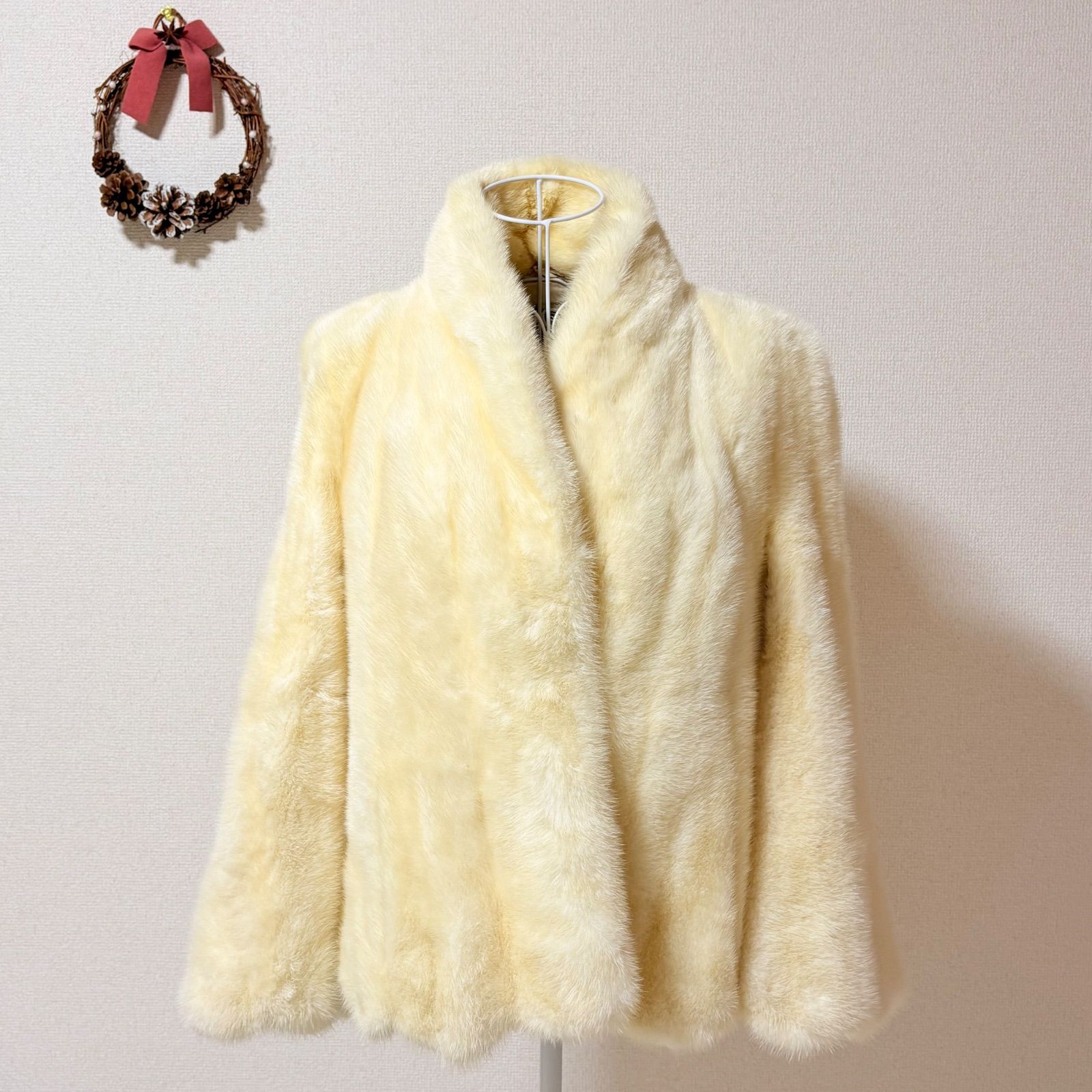 Vintage ミンクファー 毛皮 ケープコート ノースリーブ