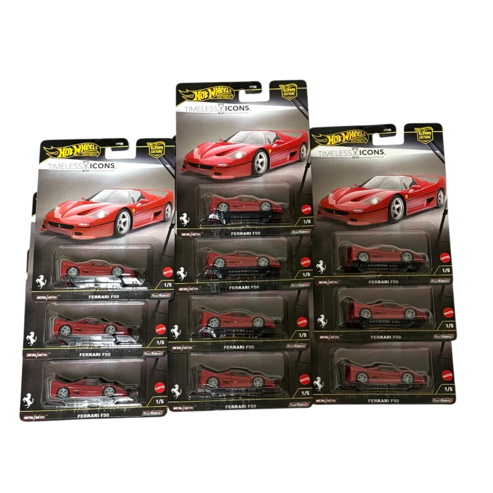 セット ホットウィール Hot Wheels カーカルチャー タイムレス アイコンズ フェラーリ F 50 JBK 56