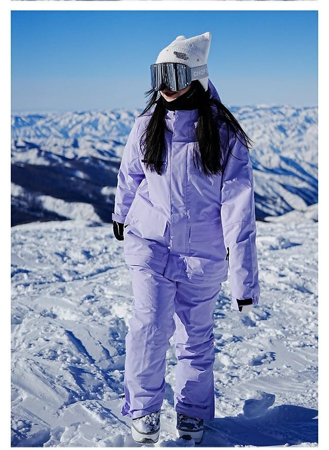 レディーススキーウェア スノーボードウェア 可愛い スキーウェア 暖かい 大きいサイズ ジャケット パンツ 2点セット 防寒 防水 スノボウェ
