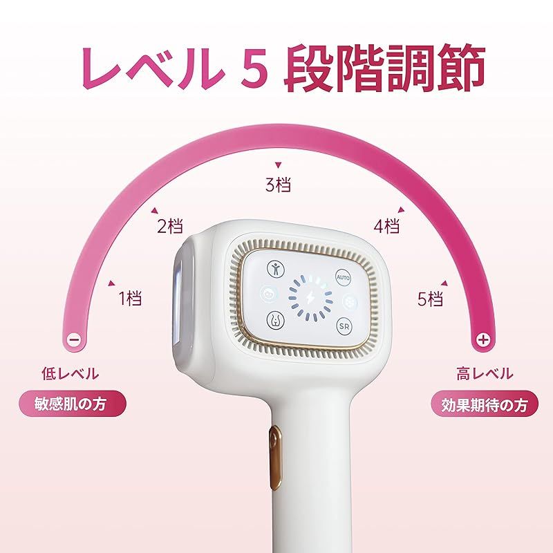 AISLE 脱毛器 2025最新ドイツ 光学技術 サファイア 冷感脱毛器 だつもうき メンズ レディース 軽量 家庭用 顔と全身用IPL光脱毛器 vio対応