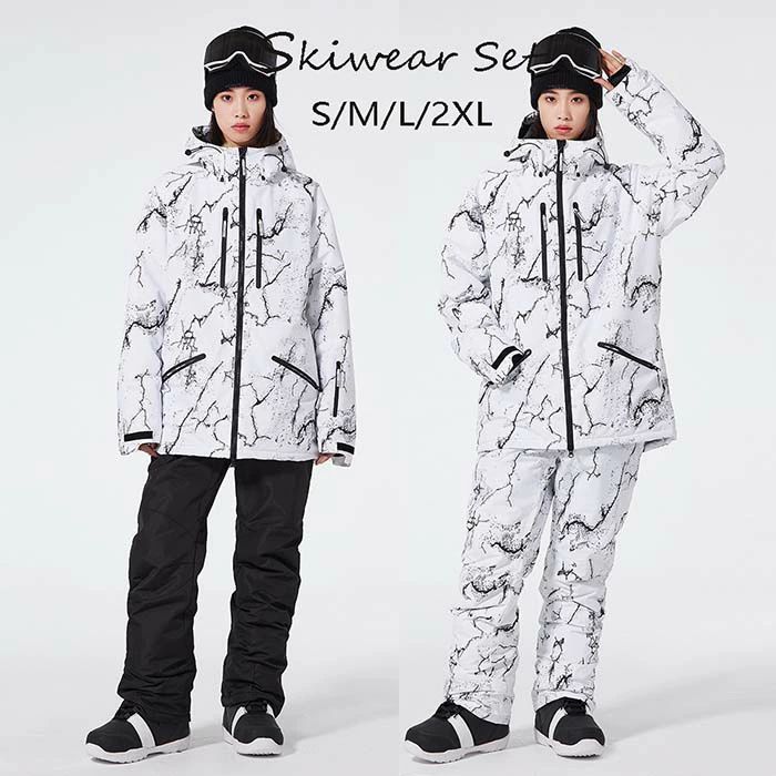 スノボーウェア スキーウェア 男女兼用 メンズスノボウェア スノーボード スキー 可愛い ペアスノーウェア 暖かい カップル スノボ ウェア