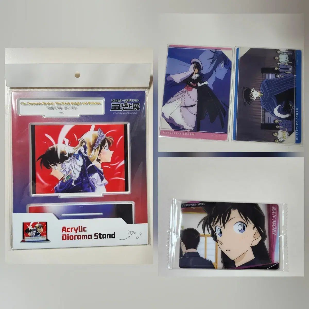名探偵コナン 工藤 新一 란 グッズ セット( 30 周年 展示会 アクリル 