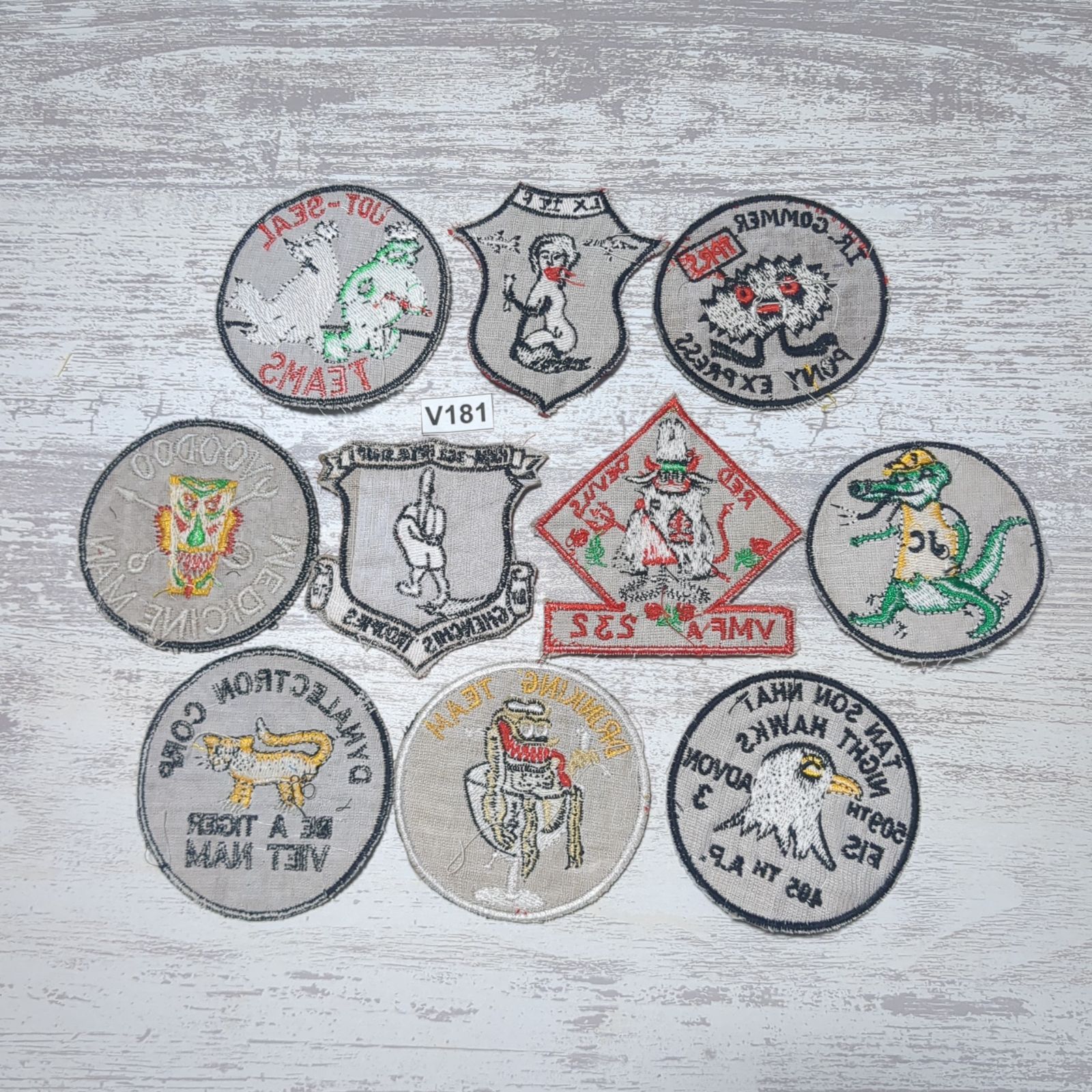 初売600円引☆1/7まで！ ワッペン 10枚 ☆V181 キャラクター ベトナム