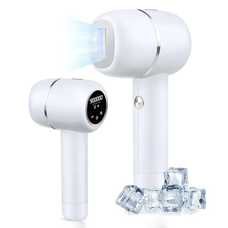 脱毛器 夏新販売 だつもうき脱毛器 サロン級ハイパワー 冷感機能付き 痛くない 約90万回 メンズ 髭 vio対応 腕 足 全身 5段階調節 自動手動モード切替 男女兼用 家庭用脱毛器 コンパクト ホワイト 1