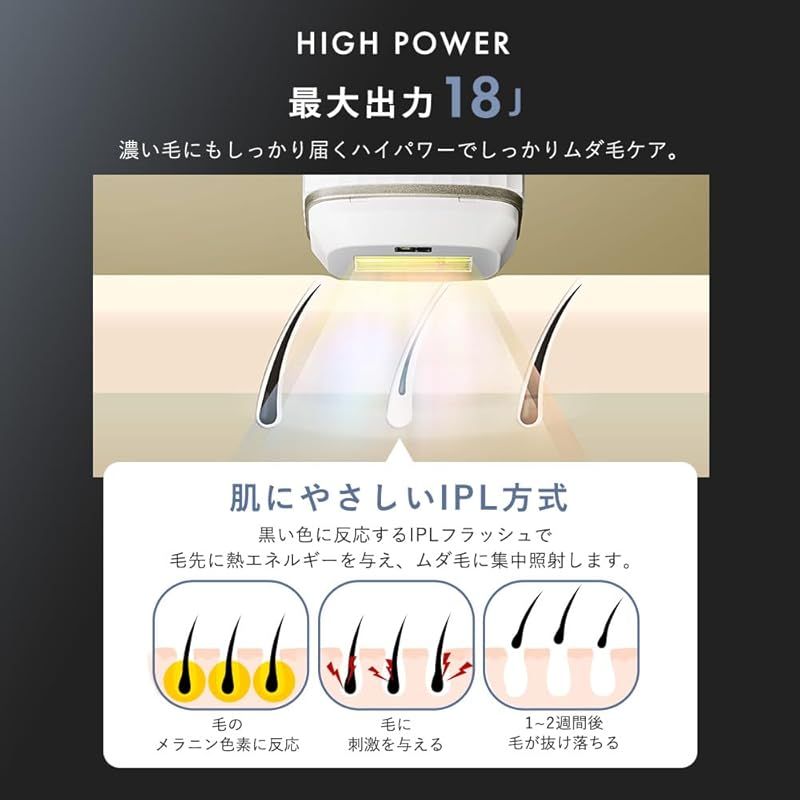 照射9段階モード 最大出力18