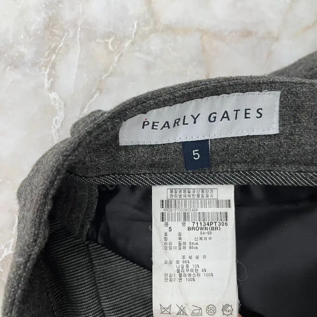 パーリーゲイツ(PEARLY GATES) メンズ ゴルフ グレー パンツ 5サイズ