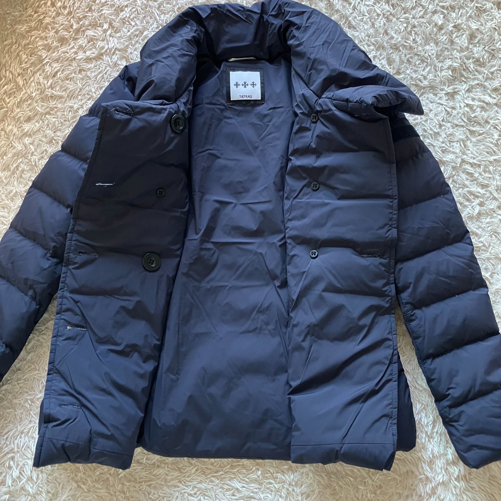 TATRAS タトラス ダウンジャケット ネイビー 高級ダウン ショート丈