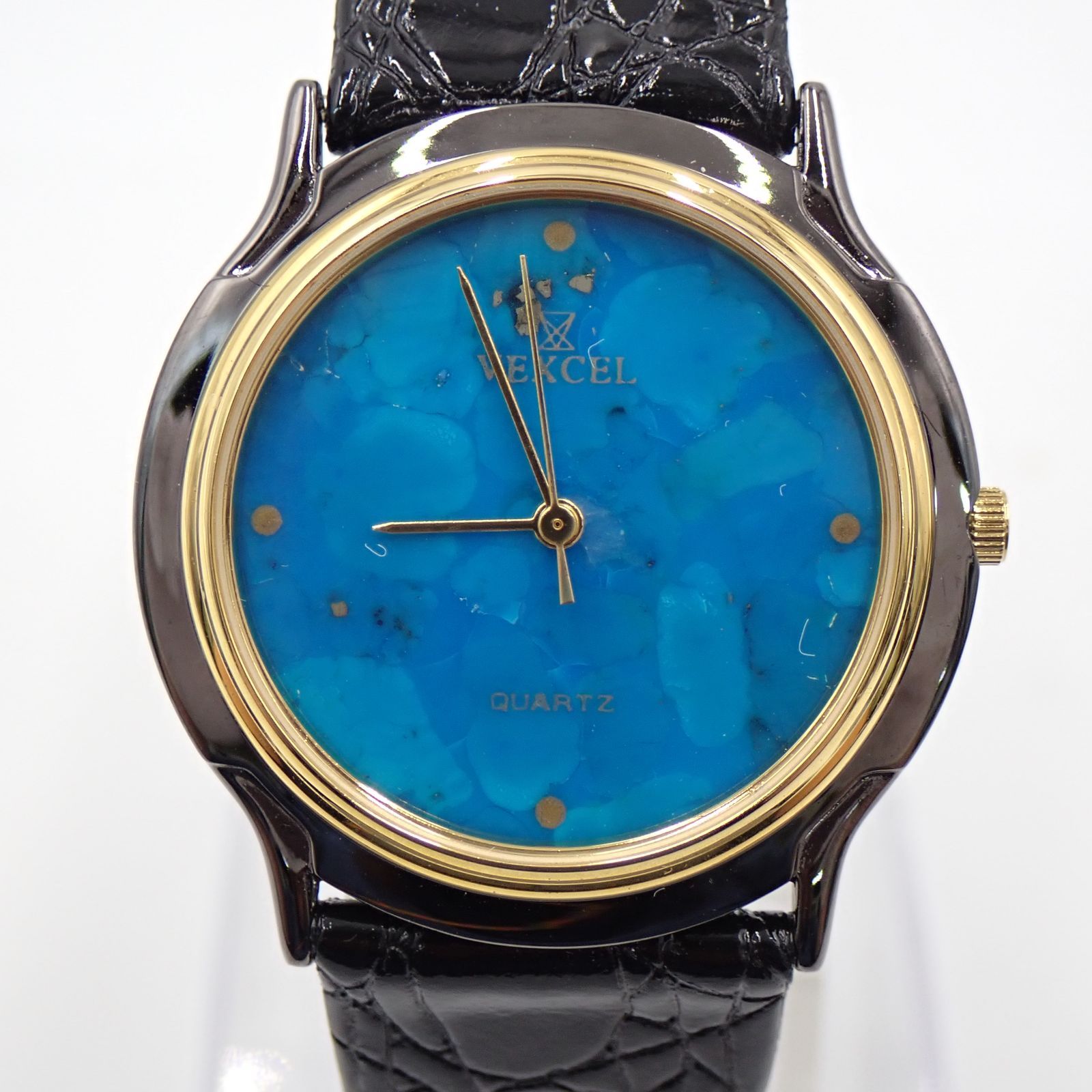 デッドストック品 VEXCEL ヴェクセル ブレス型クォーツ腕時計 電池交換済 送料無料 未使用保管品 美品 ヴェクセル VEXCEL 腕時計 文字盤ストーン