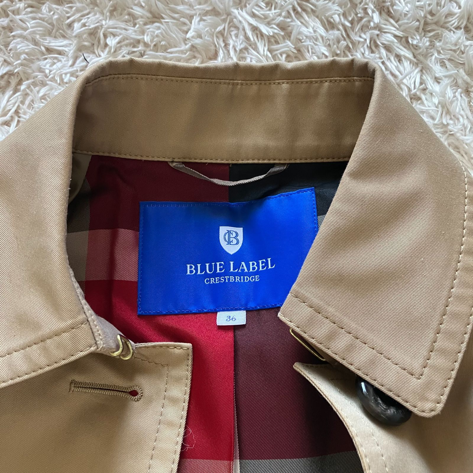 ブルーレーベルクレストブリッジ BLUE LABEL CRESTBRIDGE トレンチ