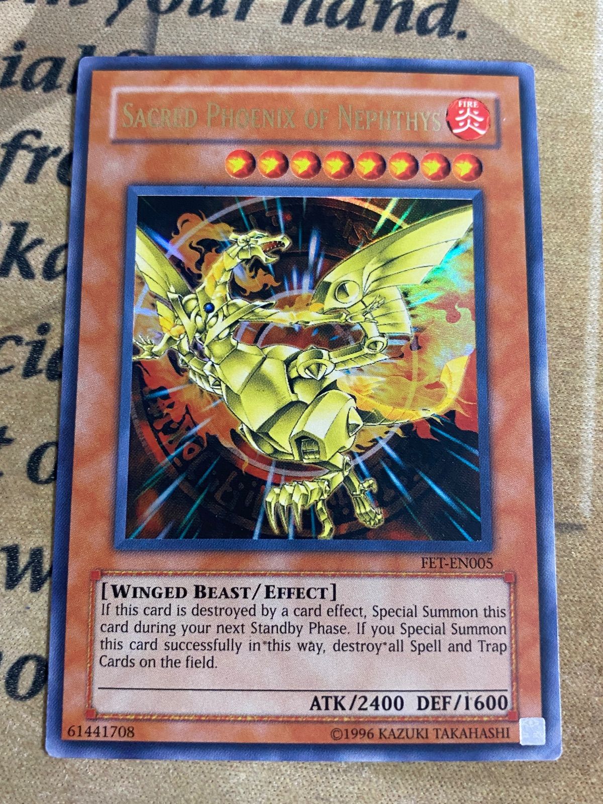 遊戯王 英語 ネフティスの鳳凰神 ウルトラ - メルカリ