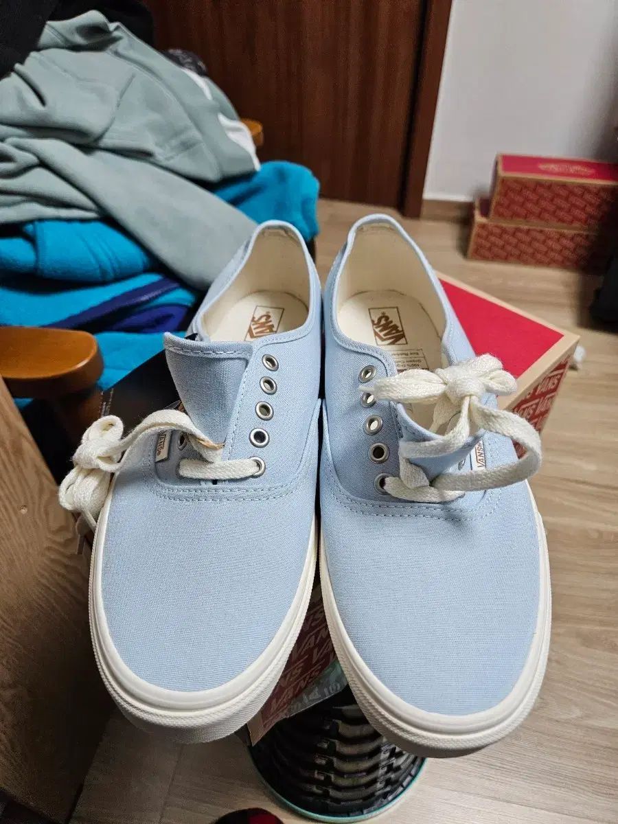 VANS アセンティック スカイブルー キャンバス スニーカー