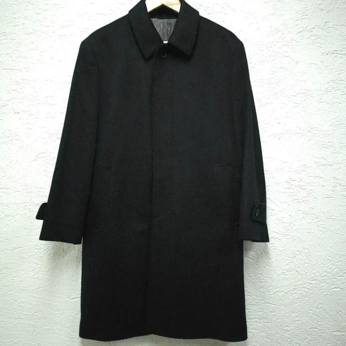 アザーディクソン ブラック メンズ カシミア コート 46