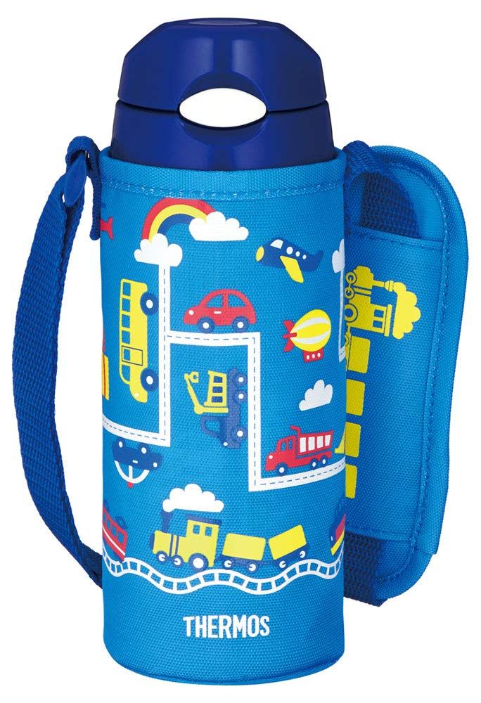 サーモス 水筒 真空断熱ストローボトル 400 ml ブルーネイビー 保冷 FHL-402 F BL-N