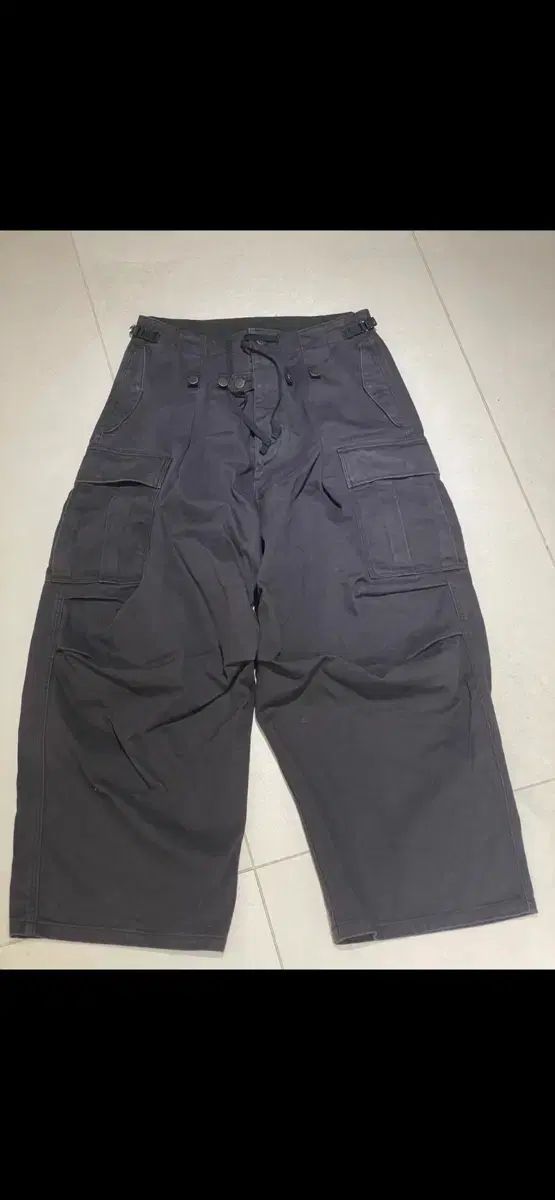 KAPITAL キャピタル 24 fw ヘビードリル ジャンボ カーゴ パンツ ブラック