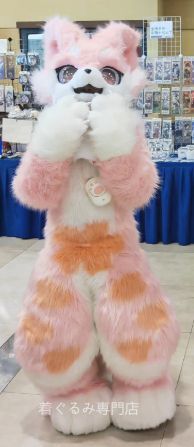 猫 着ぐるみ ケモノ体 フルスーツ セット 全頭ヘッド ファースーツ ぬいぐるみ マスク コスプレ コスチューム 一点物