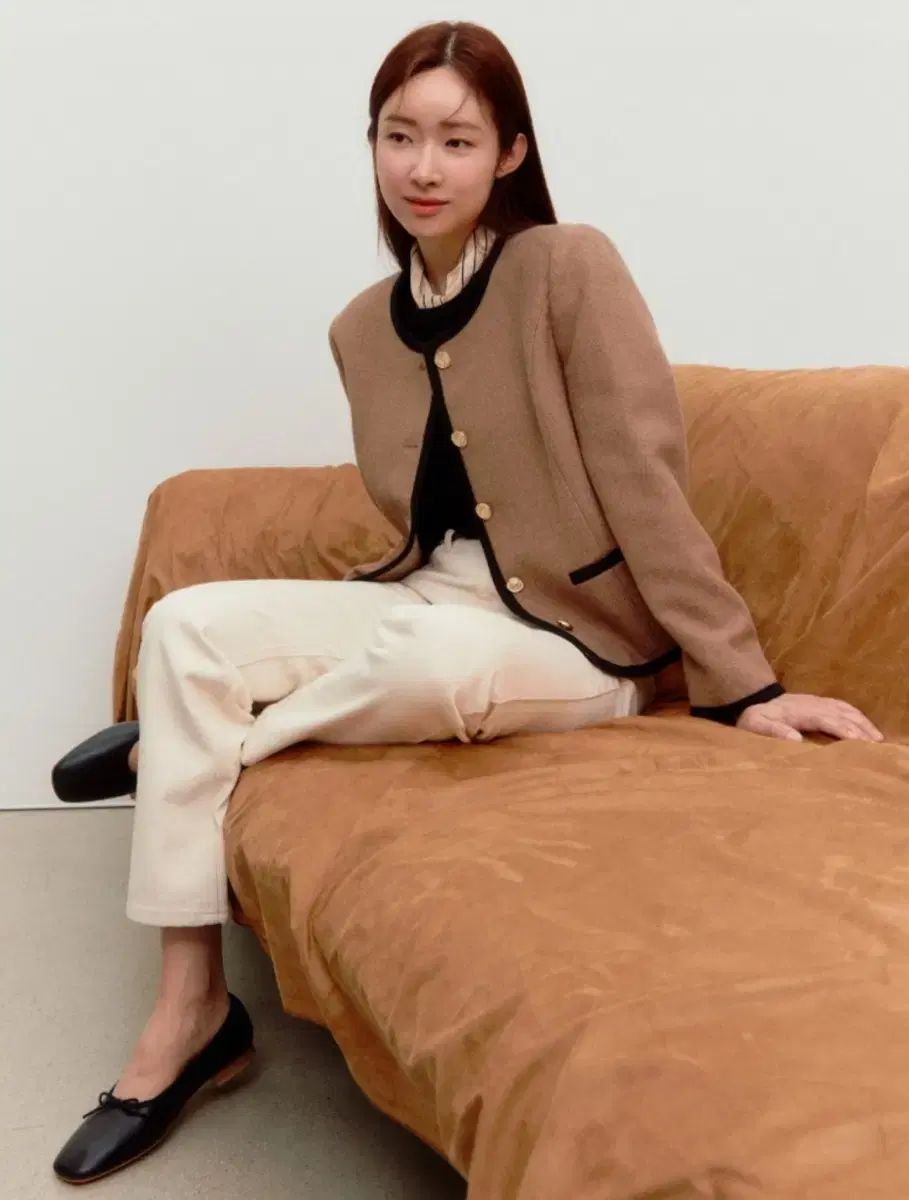 ディパウンド ウールブレンド ツイード ジャケット