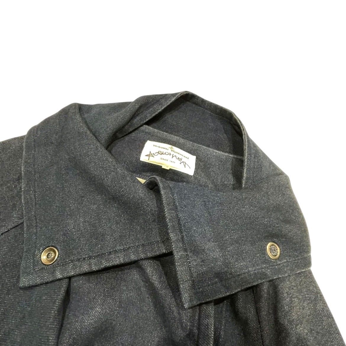 ヴィヴィアンウエストウッド アングロマニア デニム調コート 変形