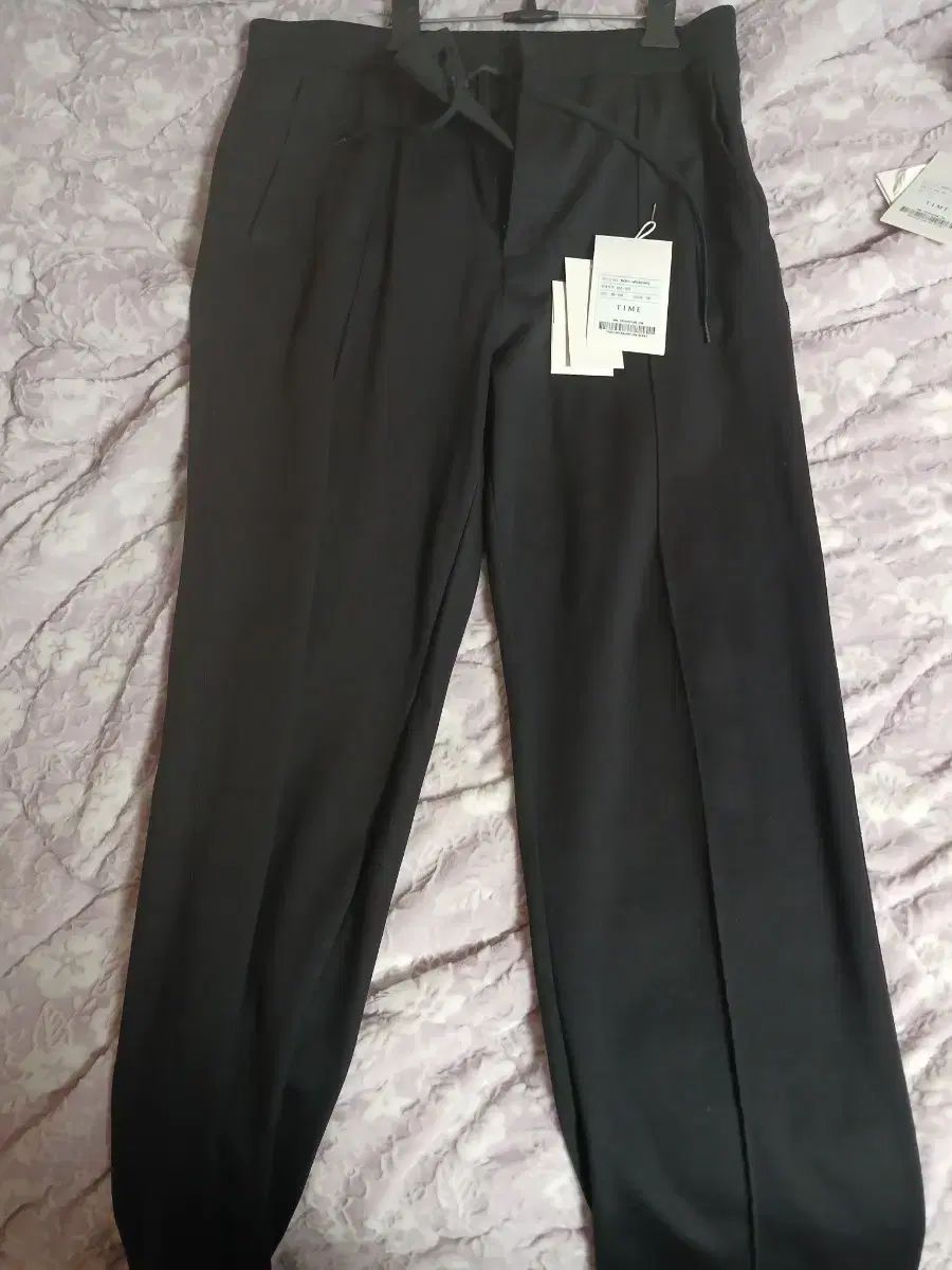 TIME HOMME 2025 リラックスフィット ウール レーヨン ブレンド シャーリングパンツ88 35