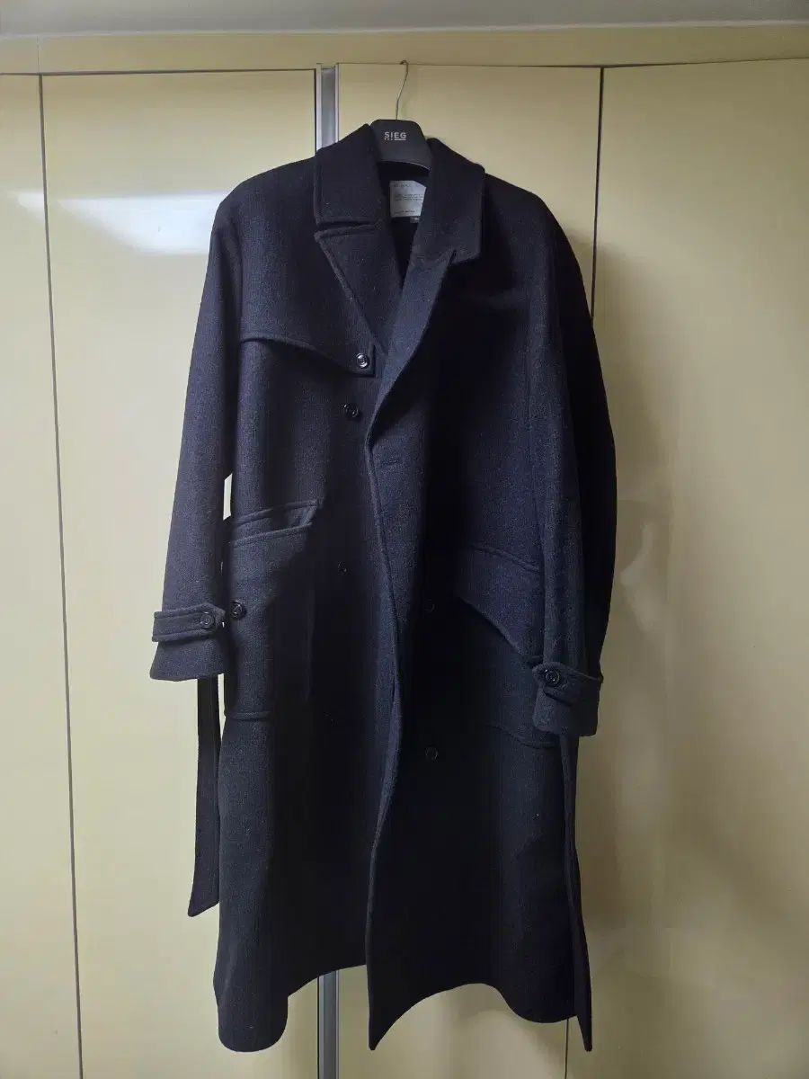 BELIER レガシー メルトン トレンチコート ホエール ブラック 05 105 サイズ