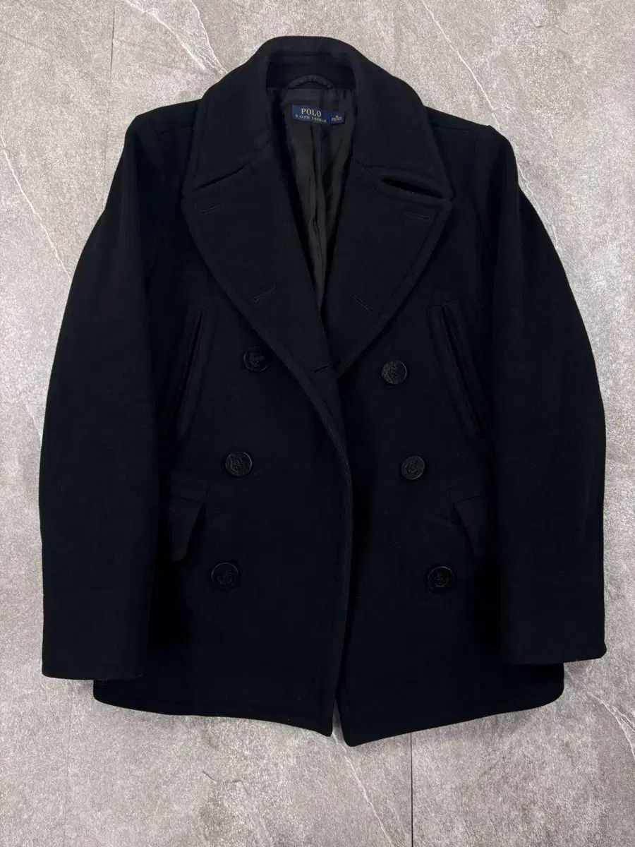 ポロラルフローレン ブラック ピーコート