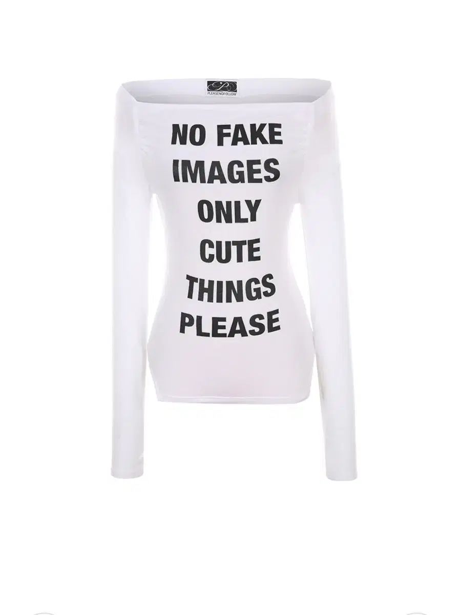 プリーズノーフォロー ケイ レタリング オフショルダー