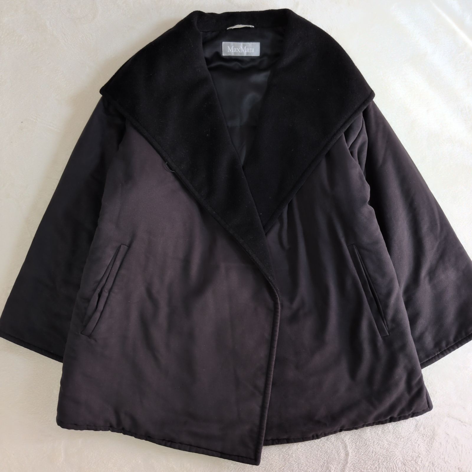希少✨マックスマーラ MaxMara 銀タグ 女優襟ショートコート スタンド