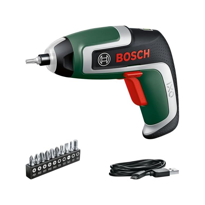BOSCH ﾎﾞｯｼｭ コードレスドライバー 本体のみ ビットセット 10本 マグネットビットホルダー マイクロUSBケーブル Type B キャリングケース IXO 7 0