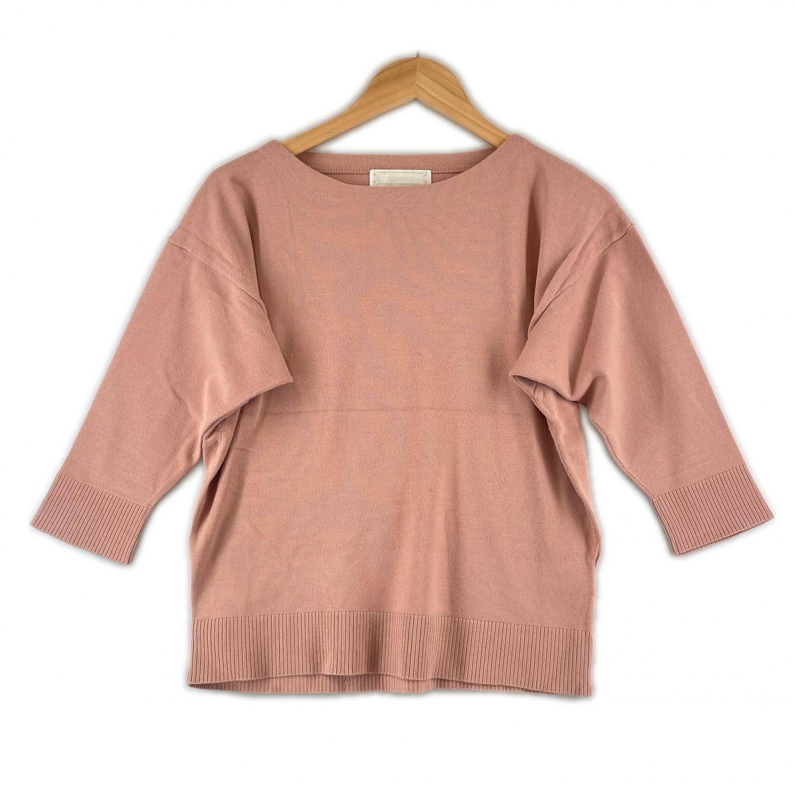 美品 Aylesbury アリスバーリー 無地 秋冬 AW 七部丈シャツ レーヨン