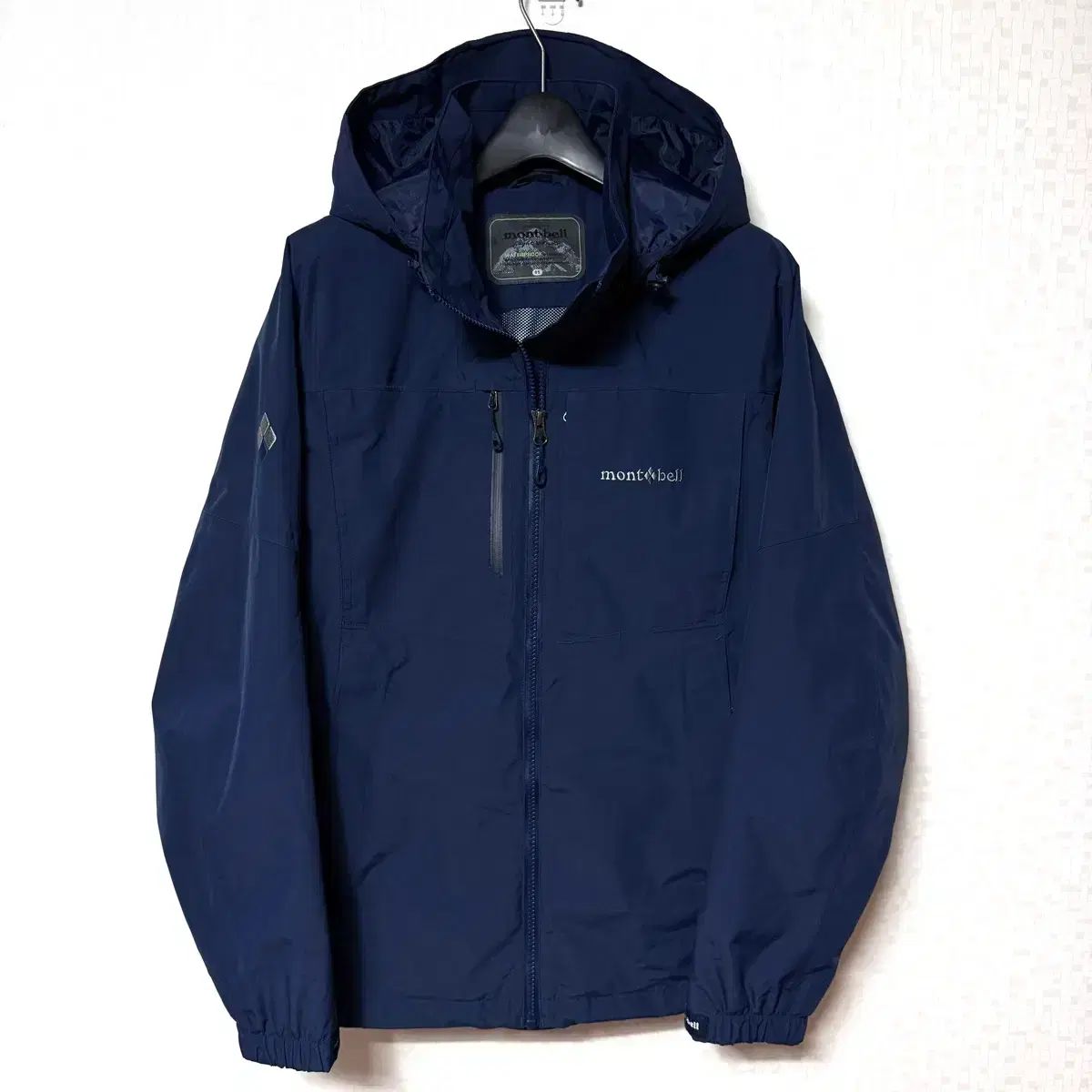 M 95 モンベル ウィンドブレーカー ウーブン ジップアップ ジャケット ネイビー