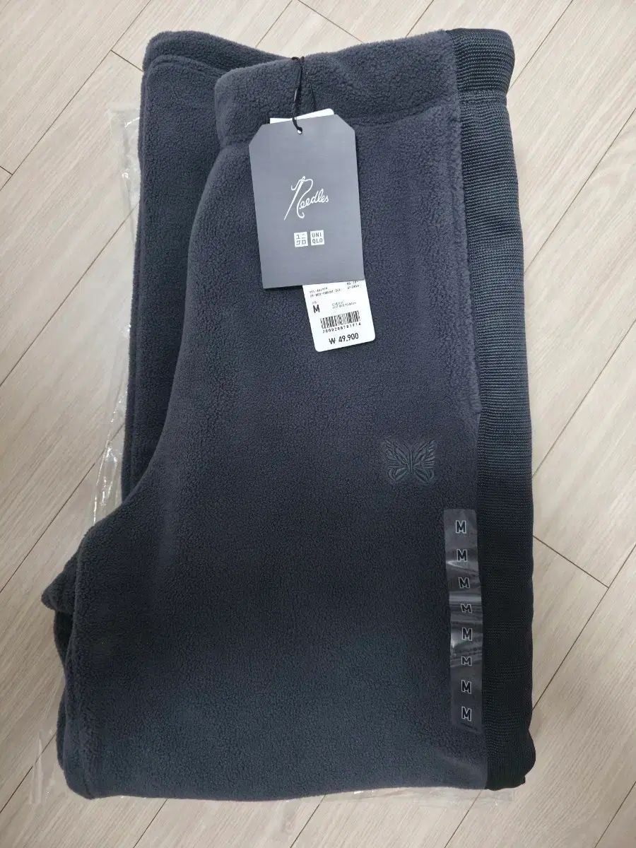 M ニードルズ ユニクロ フリース パンツ ダークグレー