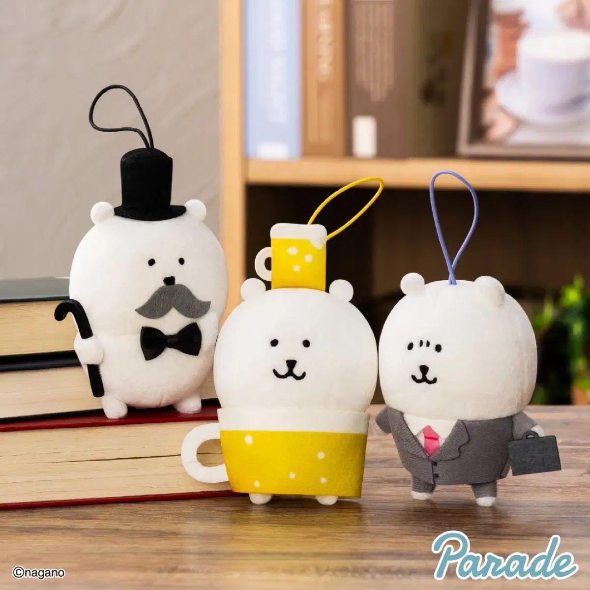 自分ツッコミくま 会社員くま ちいかわ ぬいぐるみ キーホルダー (新品