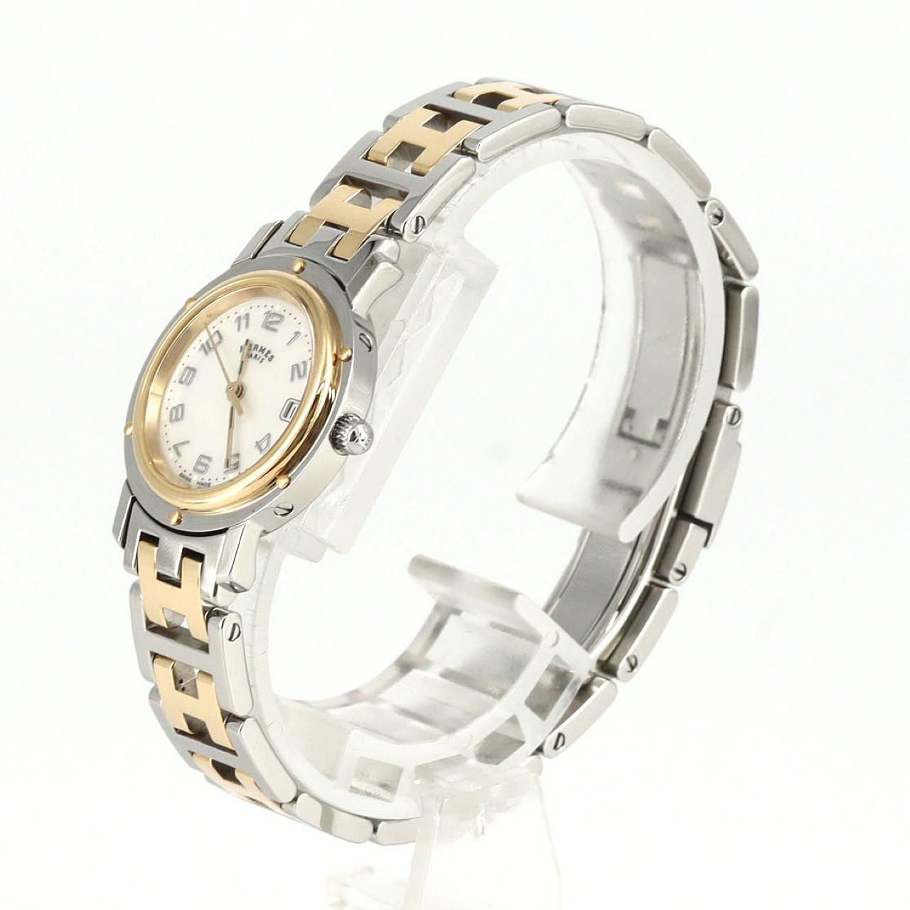 エルメス クリッパーナクレ コンビ CL4.220 SSxGP クォーツ - メルカリ