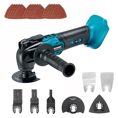 コードレスマルチツール ブラシレスモータ電動振動ツール PSE認証済 6段変速替刃 マルチ刃で切断 削り取り 研磨 18 Vバッテリー電池にマッチング バッテリー無し 05 ff 8 a 64