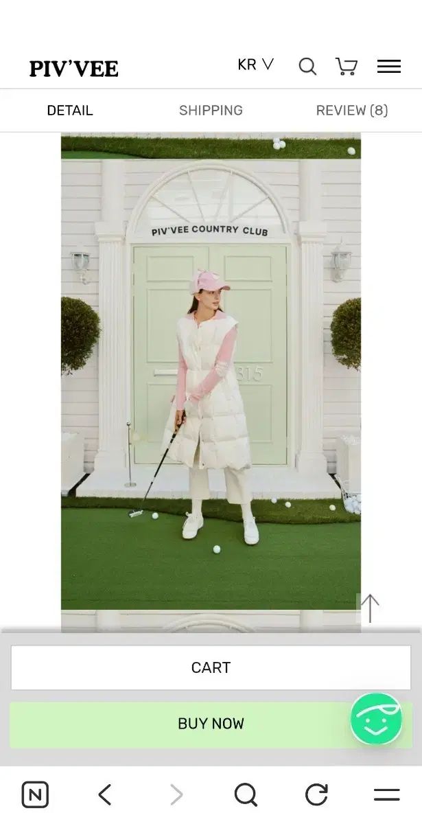 피브비 ダックダウン Long ベスト