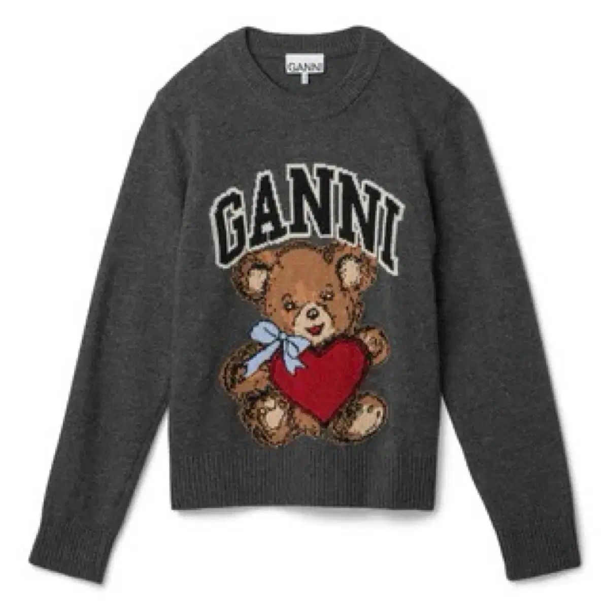 ガニー GANNI テディベア セーター グレー
