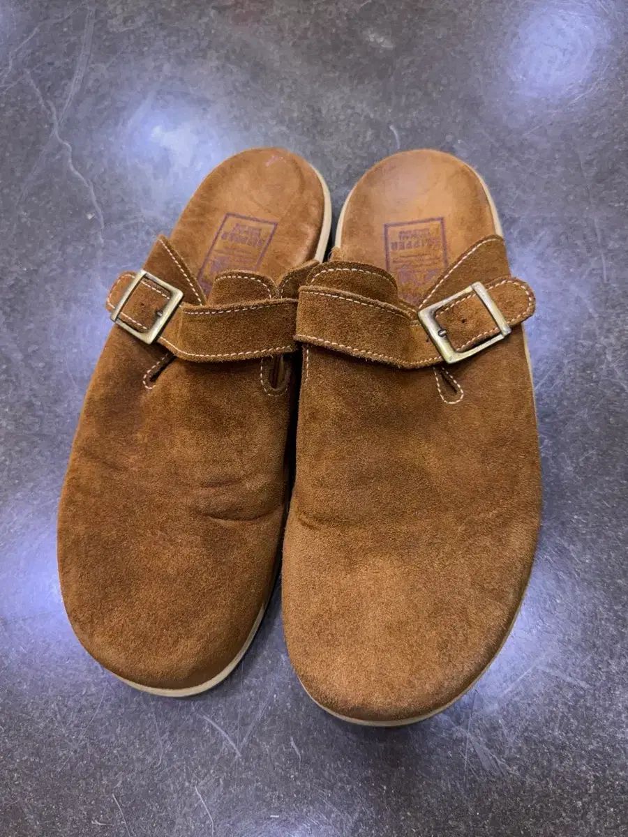 アイランド スリッパ スウェード ブラウン ミュール トープ ピーナッツ 290