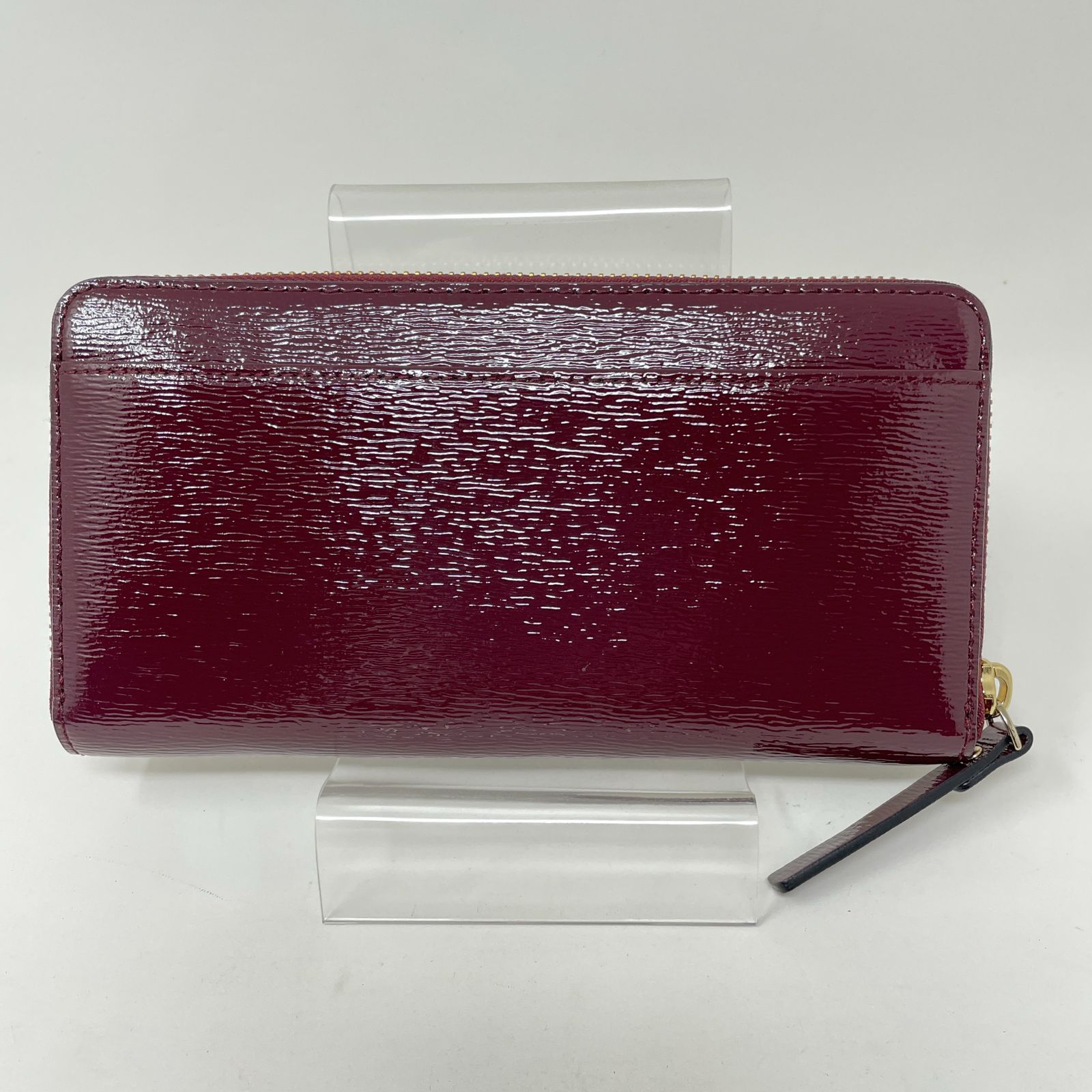 ラウンドファスナー長財布 ワイン