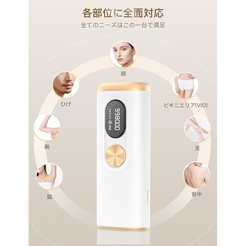  セレンディピティ Serendipity 脱毛器 スマート メンズ 髭 レディース VIO対応 脇下 足 腕 全身対応 冷感 冷却 無痛 日本語アプリ 日程管理 部位により照射強度自動的設定 出力 ケア頻度ご提案 5段階調節 照射回数998000回 1 キッチン 住宅設備
