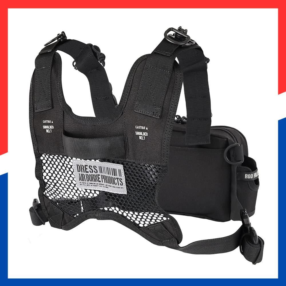 プライヤーホルダー ロッドホルダー エギング 大容量 アジング ライトゲーム リュック フィッシングバッグ バッグ 釣り チェストバッグ ドレス DRESS タクティカル その他 文房具 事務用品