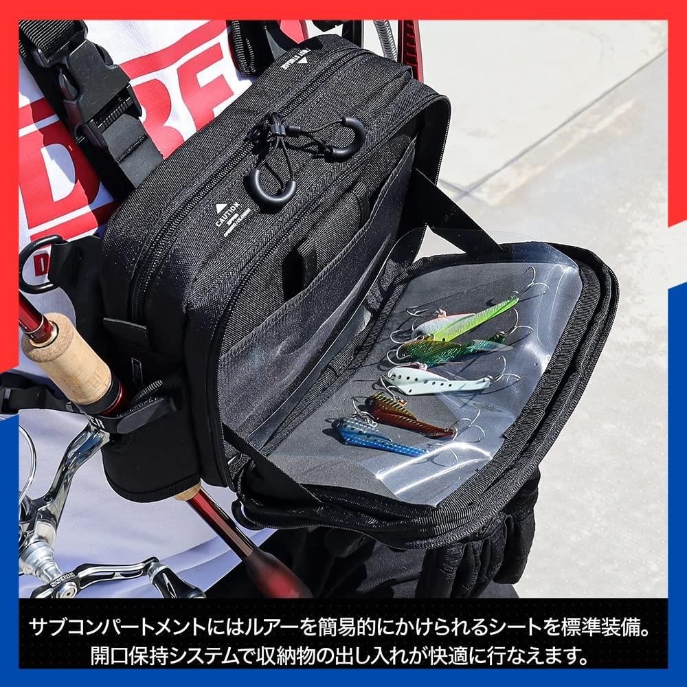 プライヤーホルダー ロッドホルダー エギング 大容量 アジング ライトゲーム リュック フィッシングバッグ バッグ 釣り チェストバッグ ドレス DRESS タクティカル