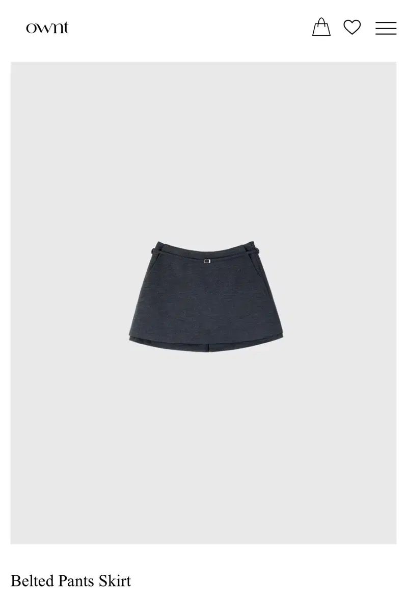 ONTベルト付きパンツスカート