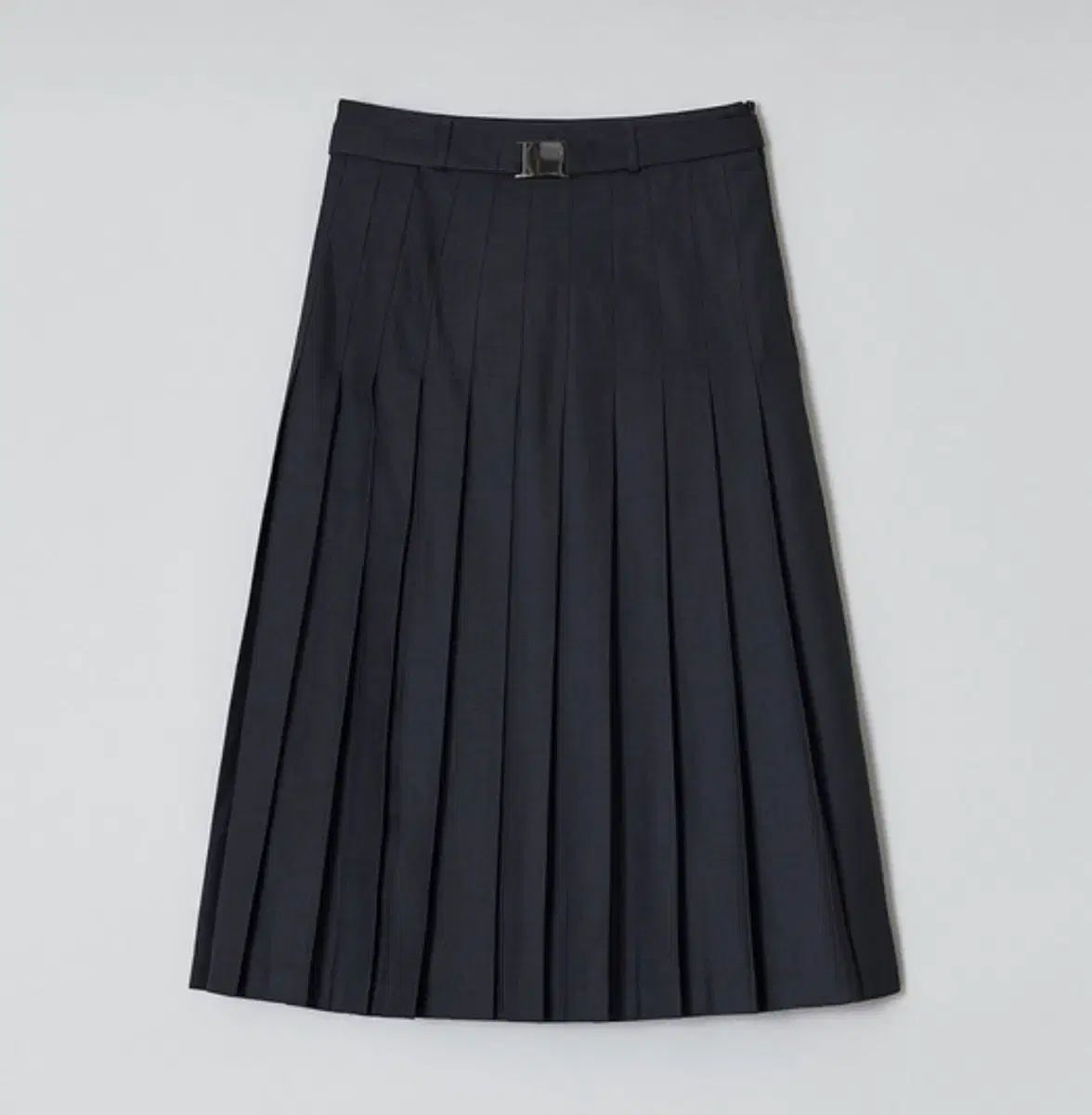 르누이 LEE ベルト付き プリーツ スカート グレー