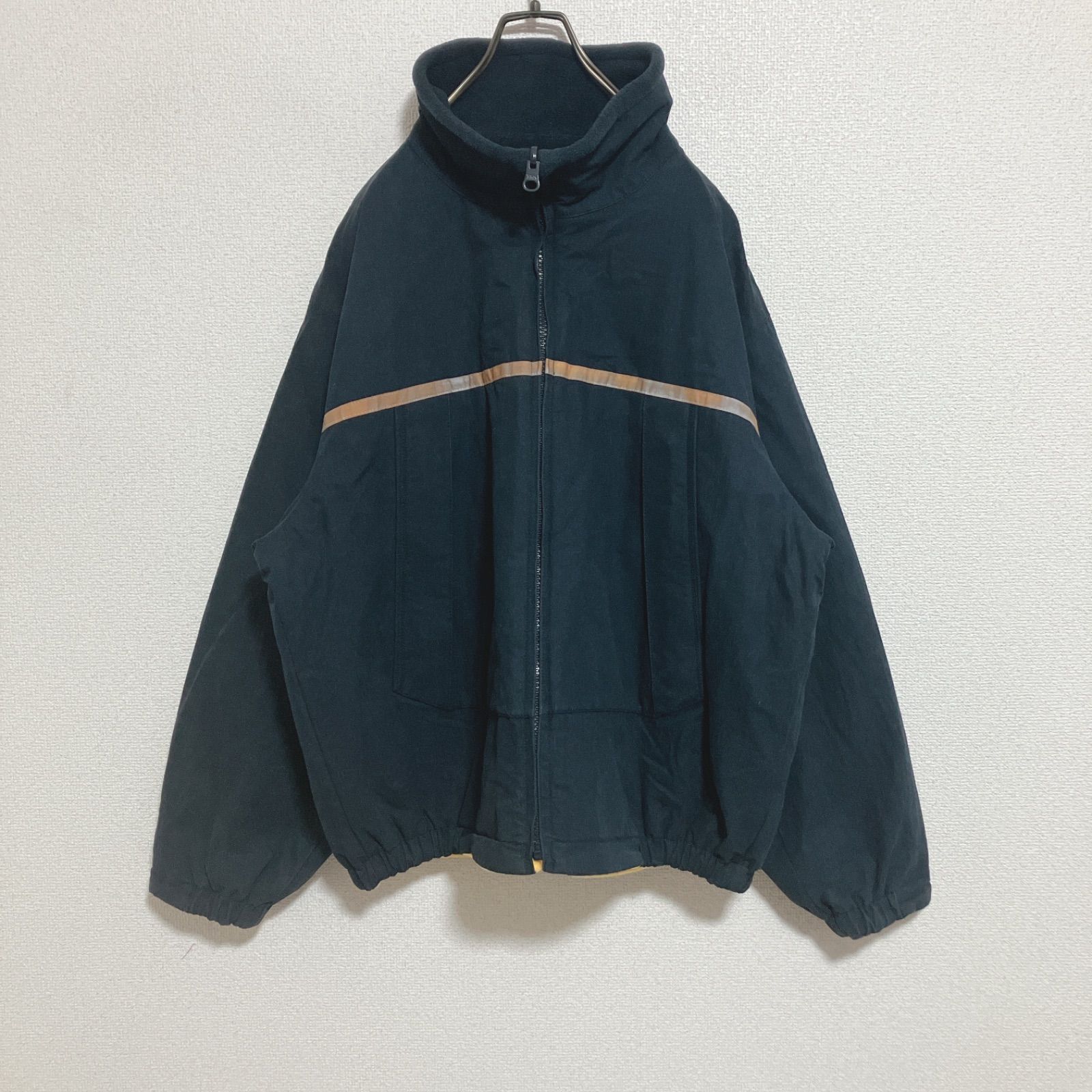 リバーシブル】NAUTICA ノーティカ 袖ロゴ刺繍 裏ボアナイロン 