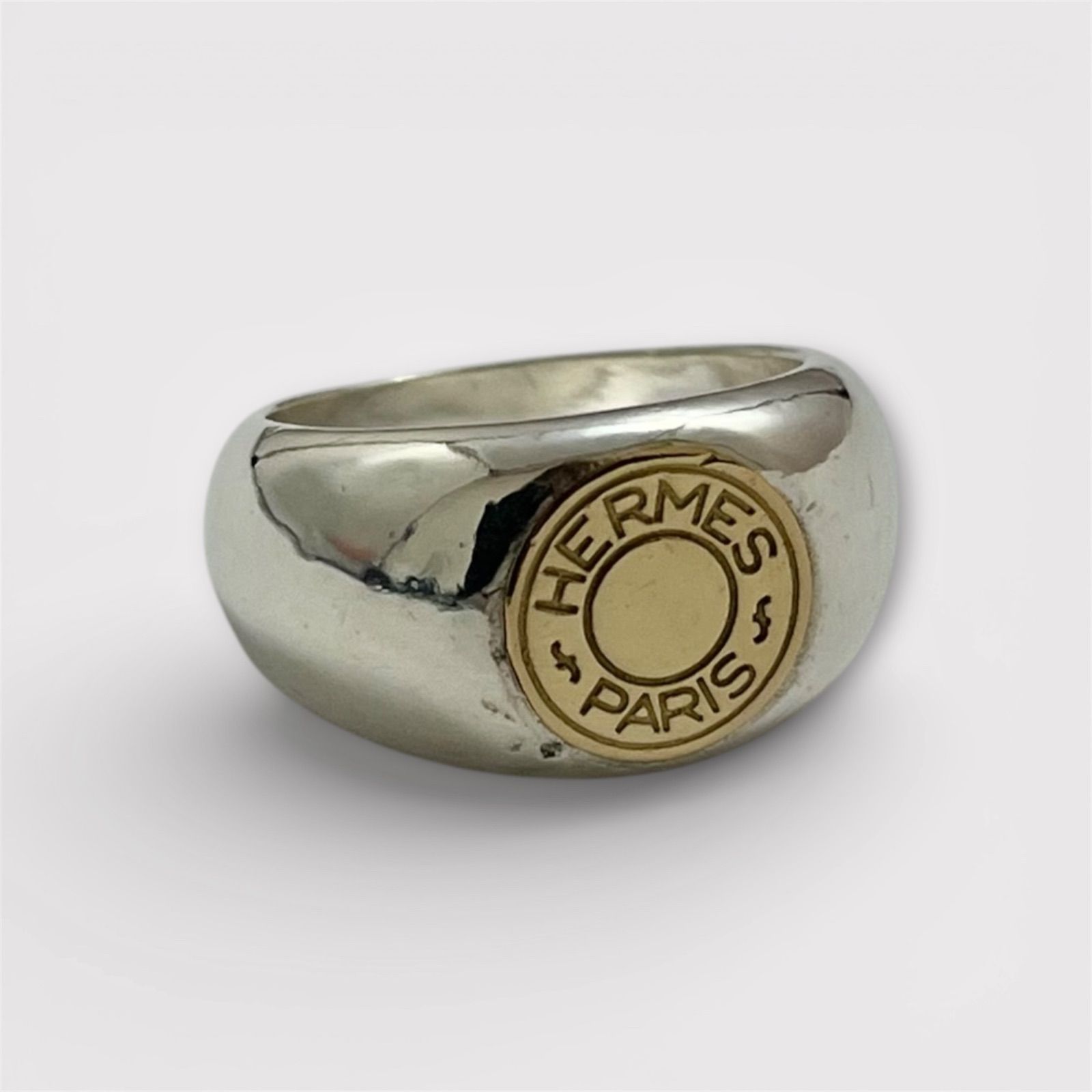 HERMES エルメス セリエ コンビ リング 925 750 52