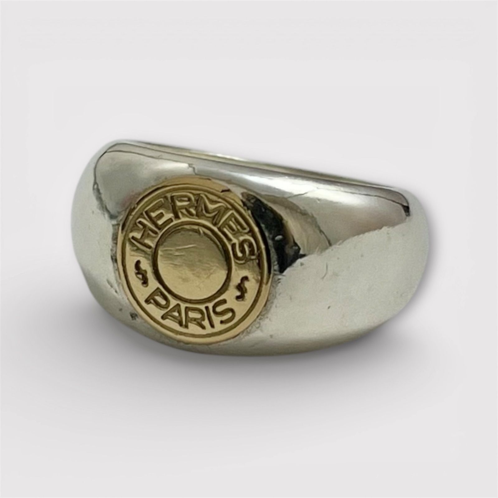 HERMES エルメス セリエ コンビ リング 925×750 52 - メルカリ